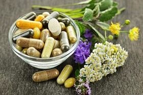 Preparati di erbe naturali per il trattamento della prostatite